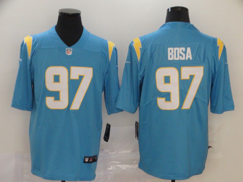 Men Los Angeles Chargers 97 Bosa Light Blue Nike Vapor Untouchable Stitched Limited NFL Jerseys